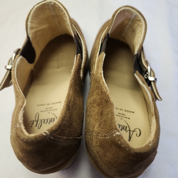 Italian Suede Leather Platform Heels - Picture 12 of 13